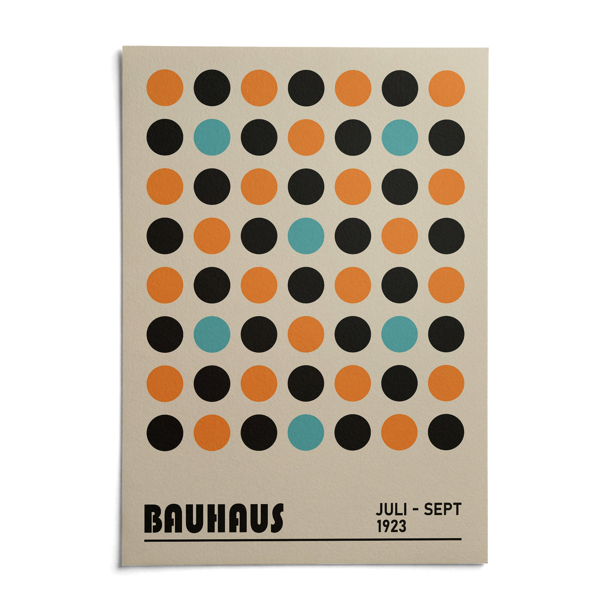 Geometric Wall Decor, shown as an unframed paper print on a plain white background