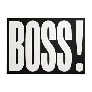 Gift for Boss, shown as an unframed paper print on a plain white background