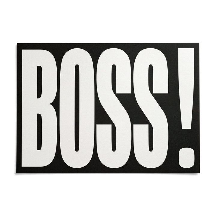 Gift for Boss, shown as an unframed paper print on a plain white background