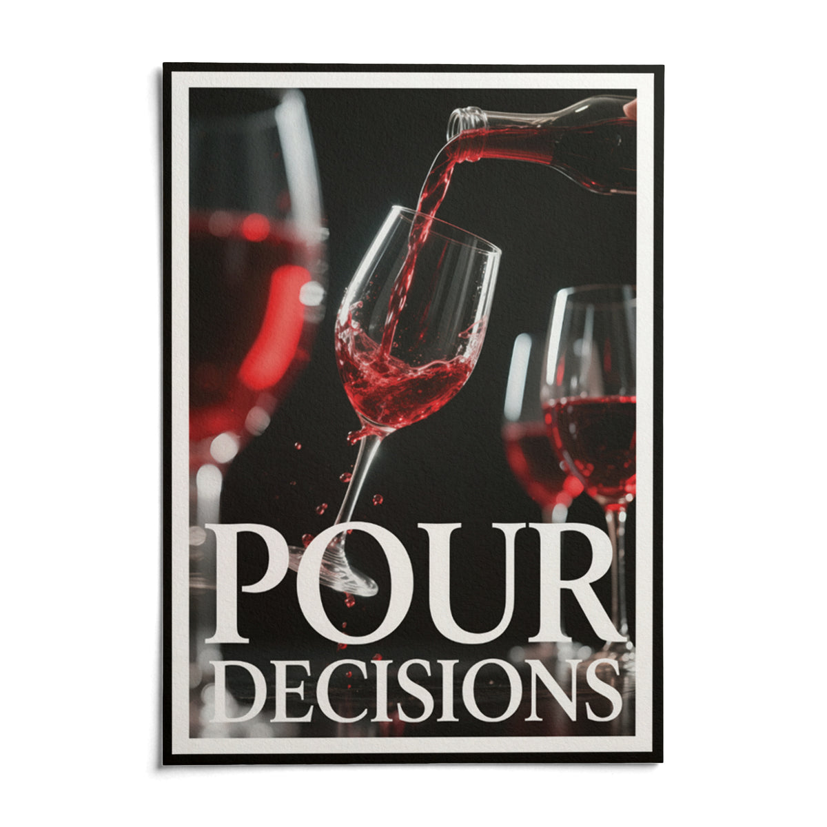 Gift for Wine Lovers, shown as an unframed paper print on a plain white background