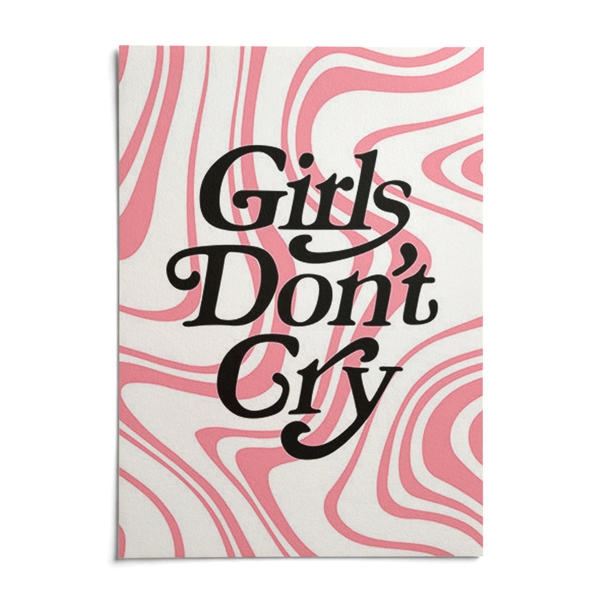 Girls Room Wall Art, shown as an unframed paper print on a plain white background