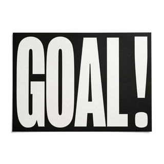 Goal Poster, shown as an unframed paper print on a plain white background