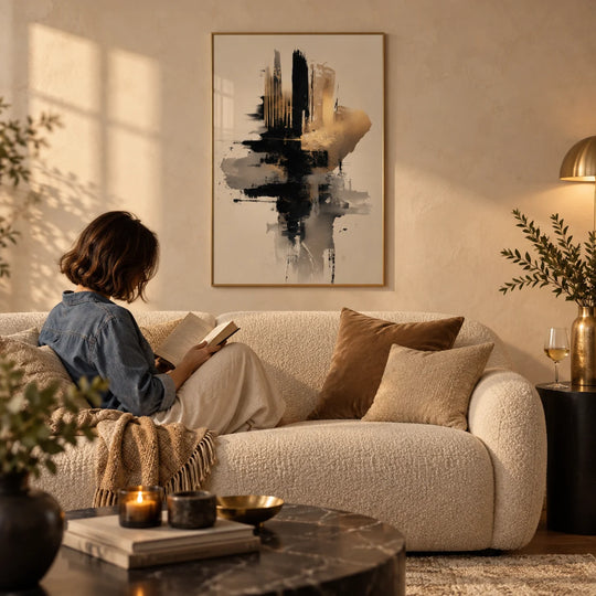 Póster de elegancia abstracta