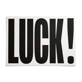 Good Luck Print, shown as an unframed paper print on a plain white background