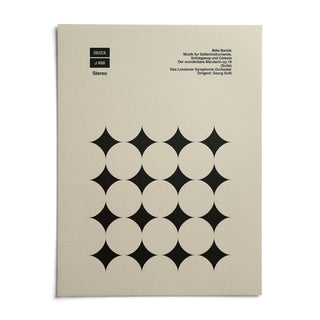 Graphic Art Poster, shown as an unframed paper print on a plain white background