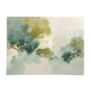 Green Abstract Art, shown as an unframed paper print on a plain white background