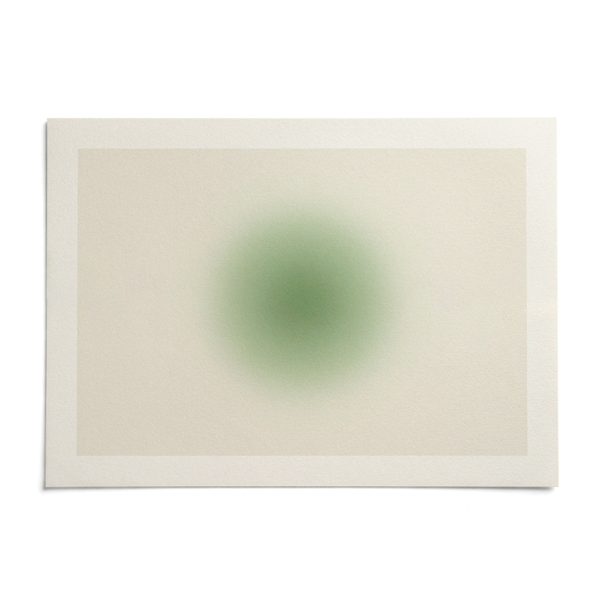Green Aura Poster, shown as an unframed paper print on a plain white background