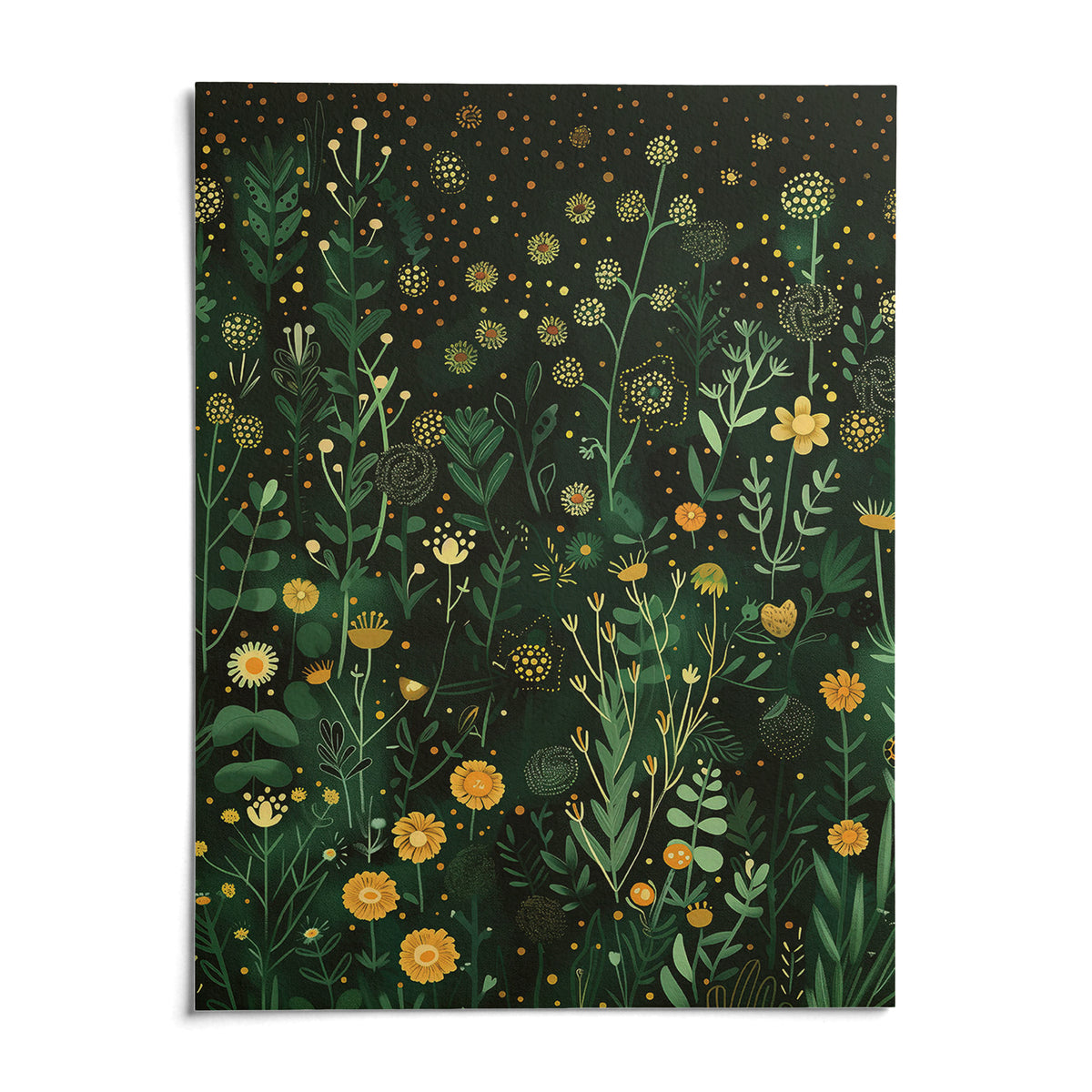 Green Decor, shown as an unframed paper print on a plain white background