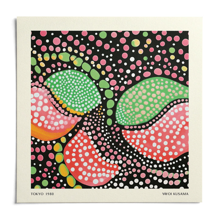 Green Pink Art, shown as an unframed paper print on a plain white background