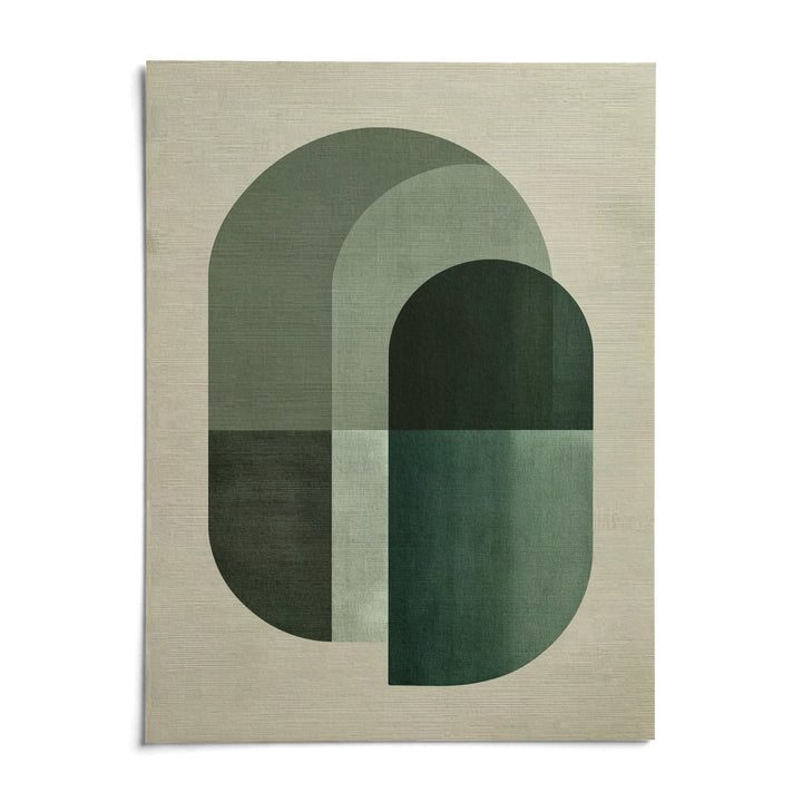 Green Tone Poster Print, shown as an unframed paper print on a plain white background