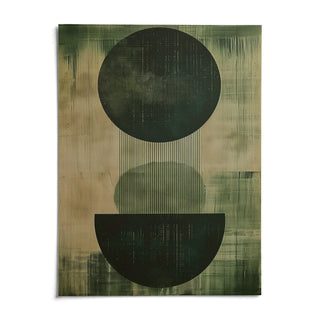 Green Wabi Sabi Print, shown as an unframed paper print on a plain white background