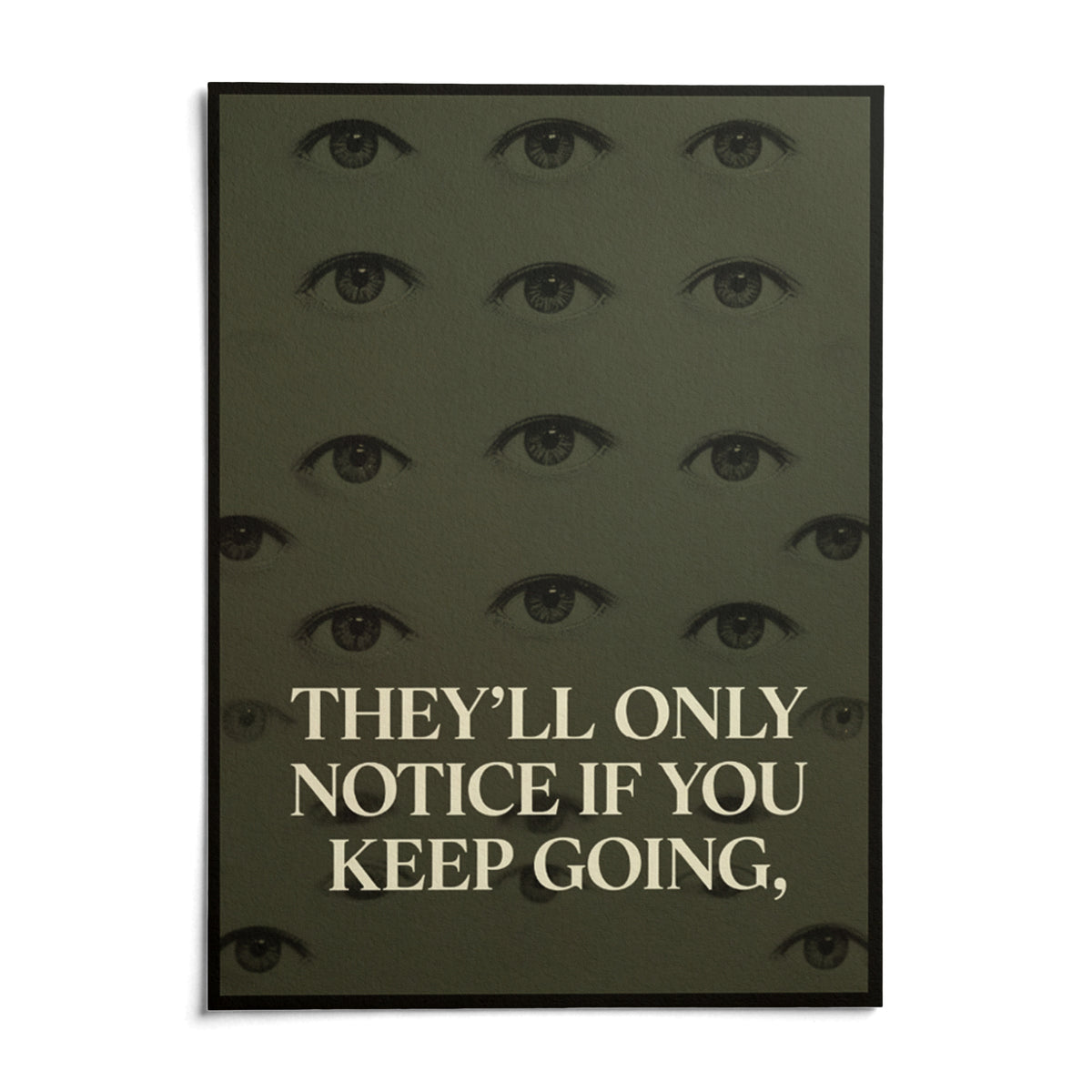 Gym Artwork, shown as an unframed paper print on a plain white background