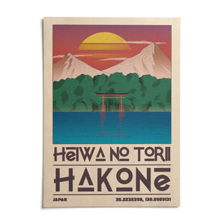Hakone Poster, shown as an unframed paper print on a plain white background
