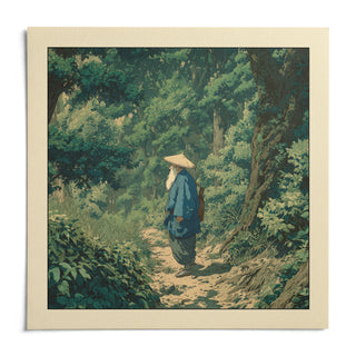 Hasui Kawase Vintage Woodblock Style Print, shown as an unframed paper print on a plain white background