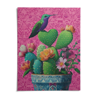 Heart Shaped Cactus, shown as an unframed paper print on a plain white background