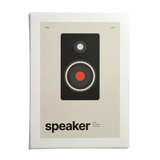 Hi Fi Poster, shown as an unframed paper print on a plain white background