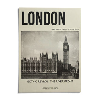 Historic London Poster, shown as an unframed paper print on a plain white background