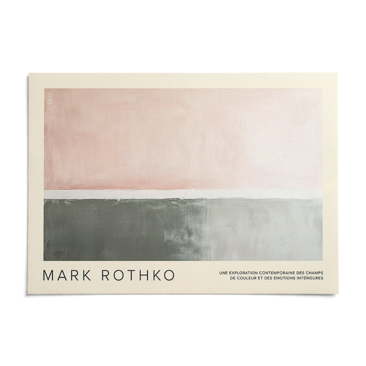 Horizontal Wall Decor, shown as an unframed paper print on a plain white background