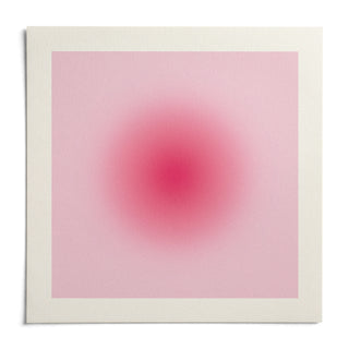 Hot Pink Wall Art, shown as an unframed paper print on a plain white background