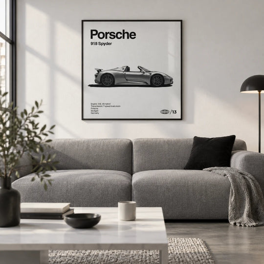 Profil eines Hybrid-Supersportwagens