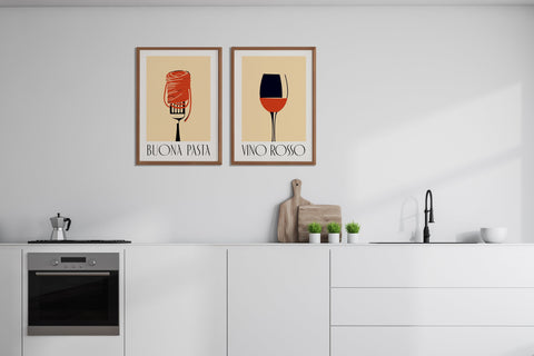 Spaghetti "Buona Pasta" Poster