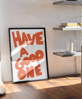 orange-typography-poster-have-a-good-one-living-room