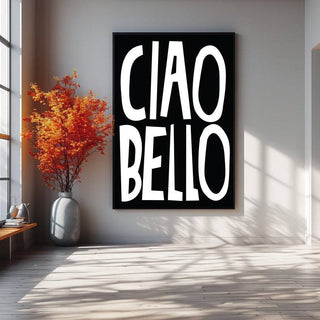 Large typography poster gift for Italian man