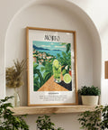 Matisse-inspired Mojito cocktail art poster in vibrant green hues
