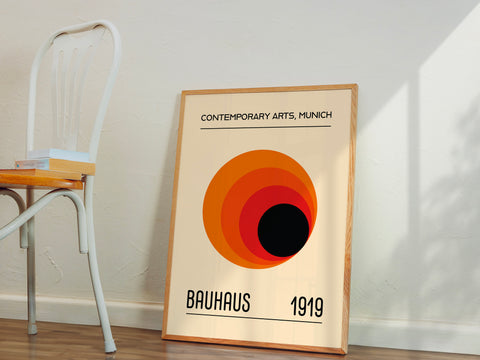 orange-black-bauhaus-poster-sunset-radiance-wall-art