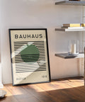 green-black-bauhaus-poster-green-sphere-living-room