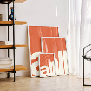Modern typography art with minimalist design