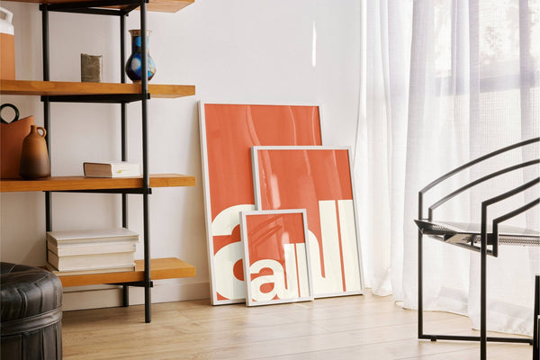 Modern typography art with minimalist design