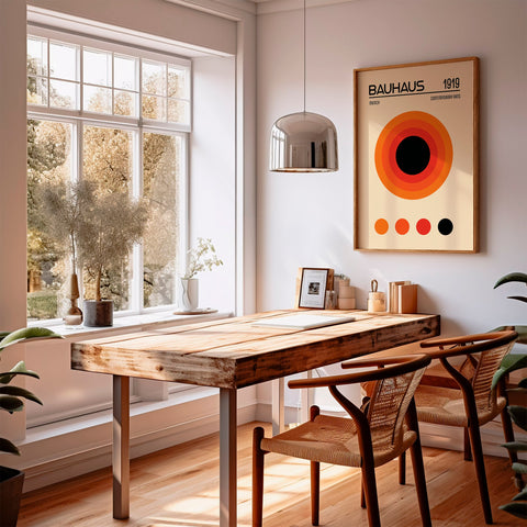 orange-red-bauhaus-poster-dining-room