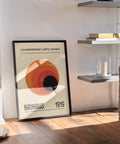 orange-black-bauhaus-poster-sunset-radiance-living-room