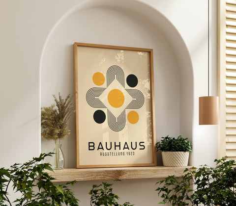 yellow-black-bauhaus-poster-golden-symmetry-wall