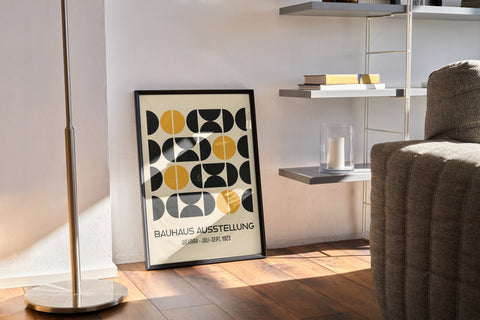 yellow-black-bauhaus-poster-living-room