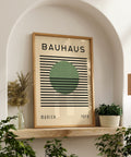 green-black-bauhaus-poster-green-sphere-living-room