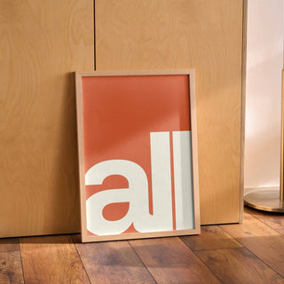Modern typography art for office spaces