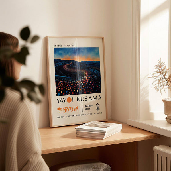 Yayoi Kusama infinity room print ideal for living rooms and offices