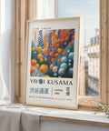 Yayoi Kusama-inspired wall art for modern living spaces.