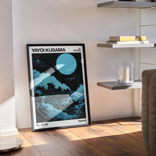 sophisticated large ocean wall art for Japandi homes