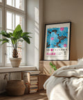 Trendy floral wall art for teen room decor