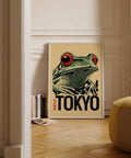 Tokyo-inspired art poster for living room decor.