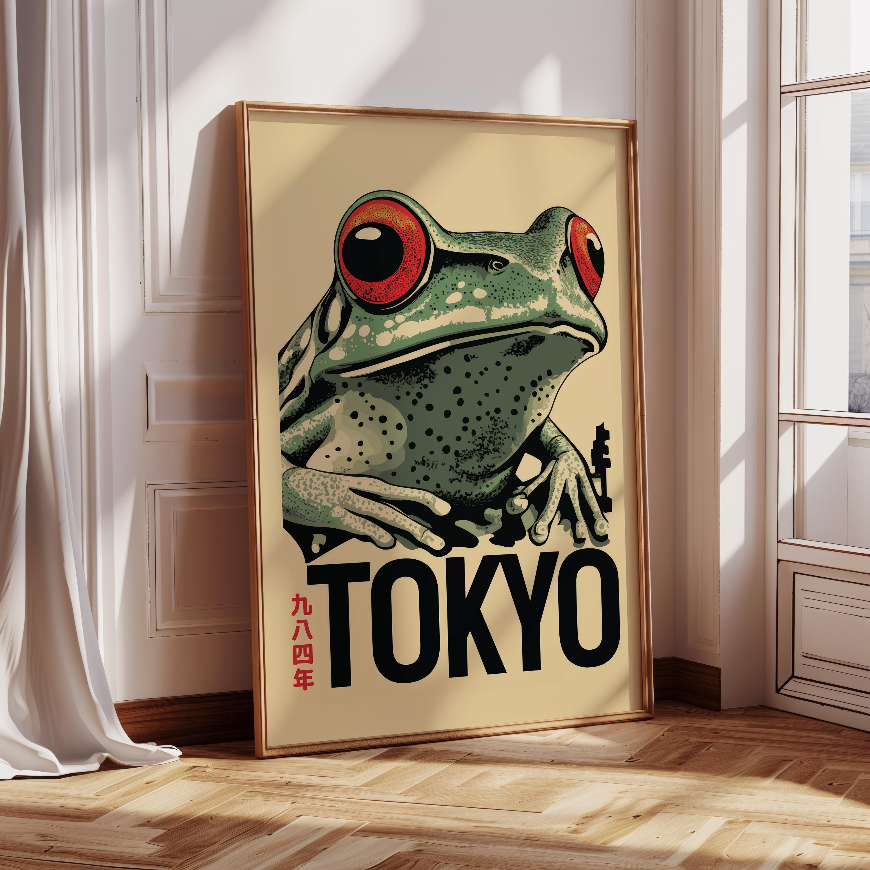 Vintage Frog Tokyo Print – Japanese Art Poster