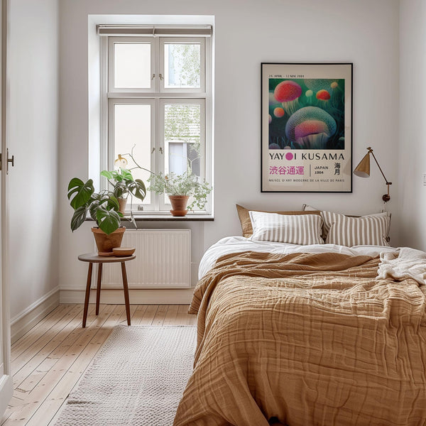 Symbolic sea creatures shown in abstract fish wall decor format