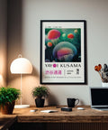 Art print of jellyfish by Yayoi Kusama, perfect for office wall decor