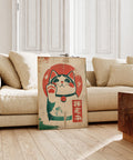 Lucky cat poster bringing prosperity and positive vibes to the home