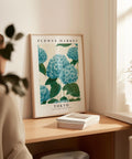 Hydrangea flower market poster