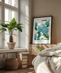 Botanical print for bedroom