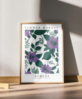 botanical prints violet flower